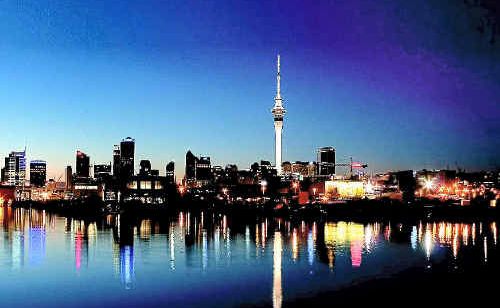CITY SILHOUETTE: Auckland at night is quite a sight. CITY SILHOUETTE: Auckland at night is quite a sight.